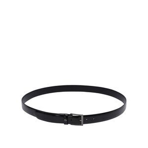 FABI Men's Leather Belt with Square Buckle Men BLACK Belts